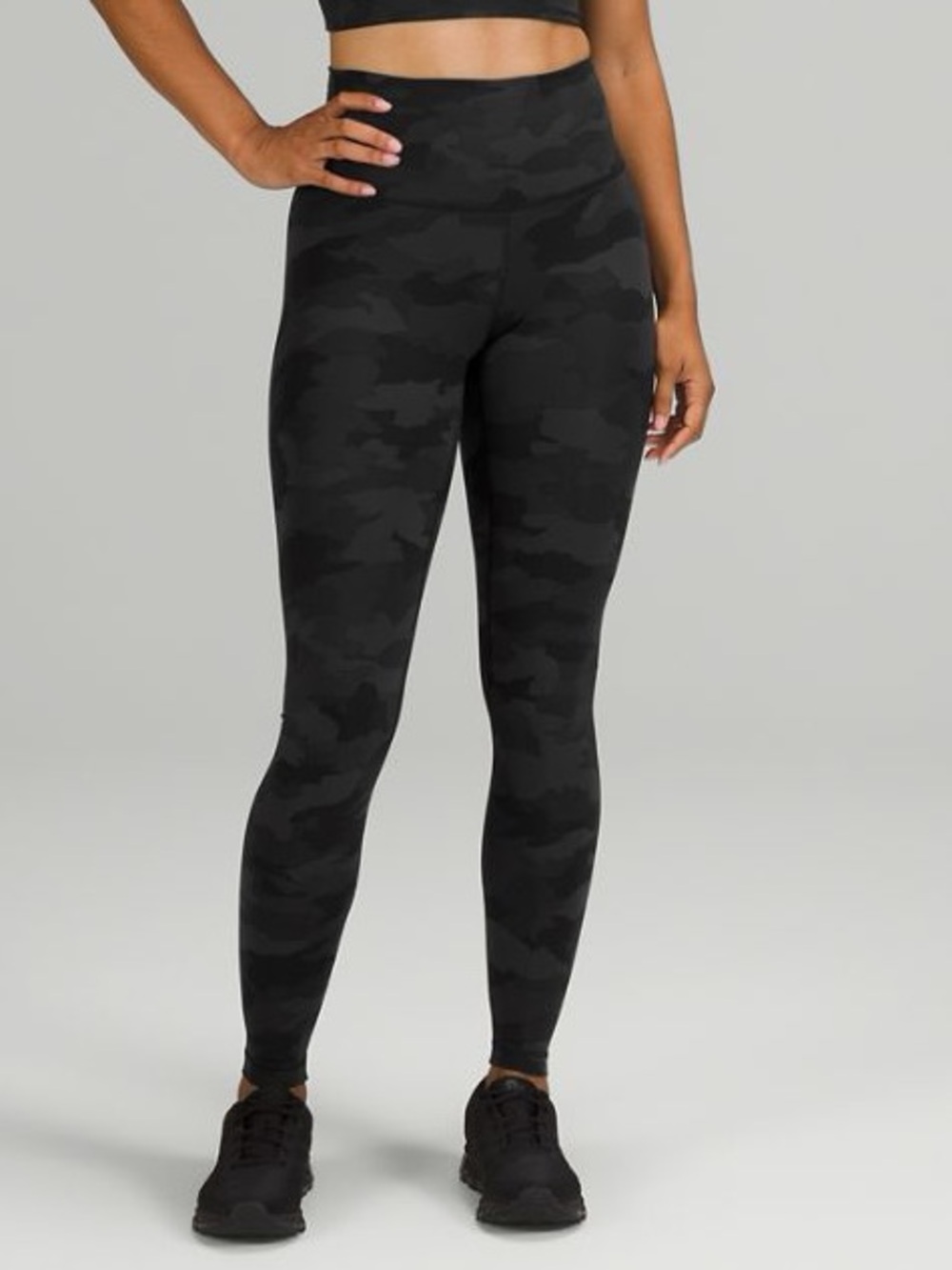 Womens Lululemon Black Camo Leggings Size 4 - Picture 9 of 10